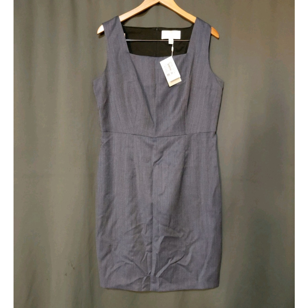 Hugo Boss "Digela" Women's Gray Wool Sleeveless Sheath Dress US 12 NWT NEW!